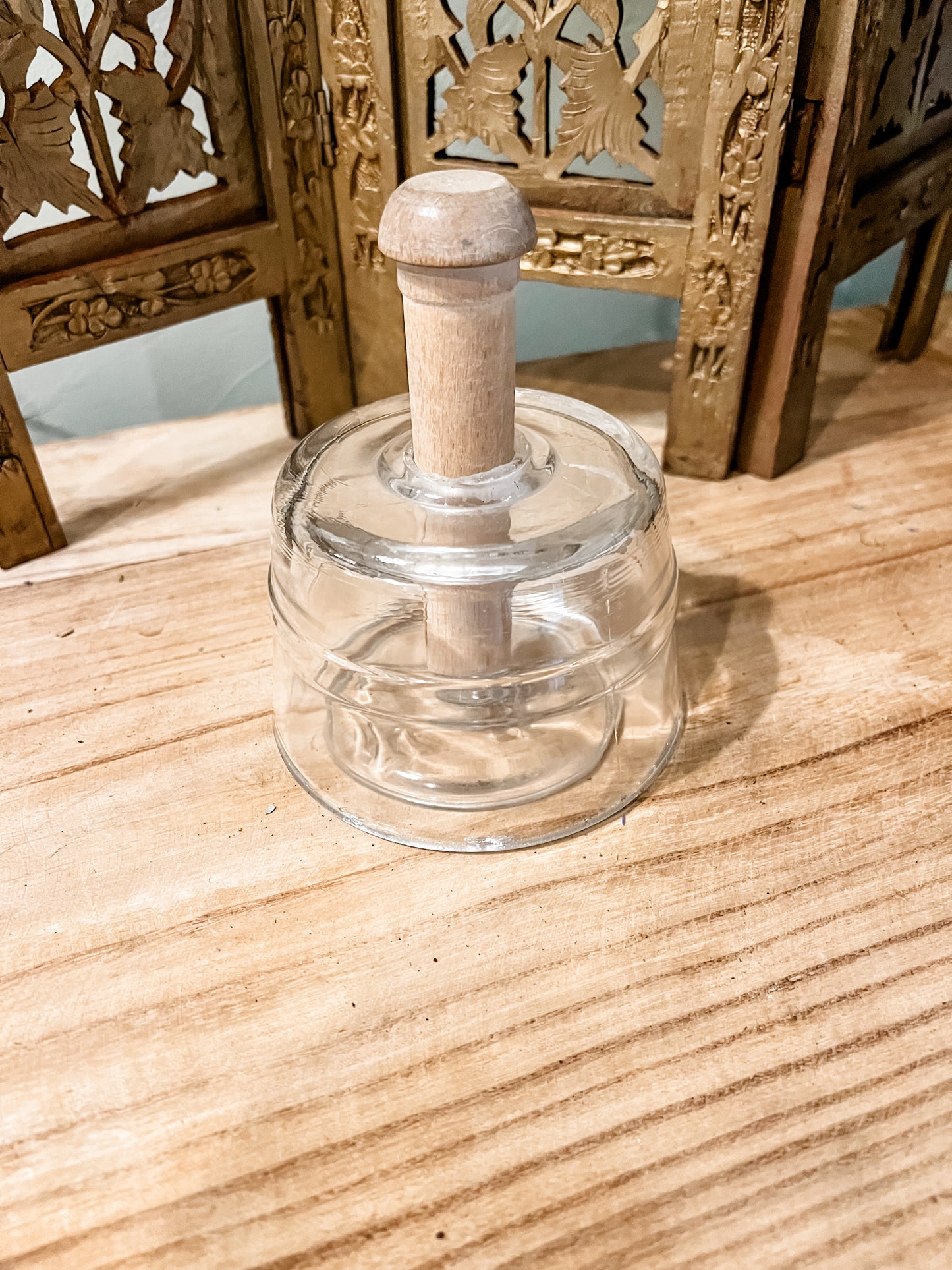 Primitive Glass Butter Mold
