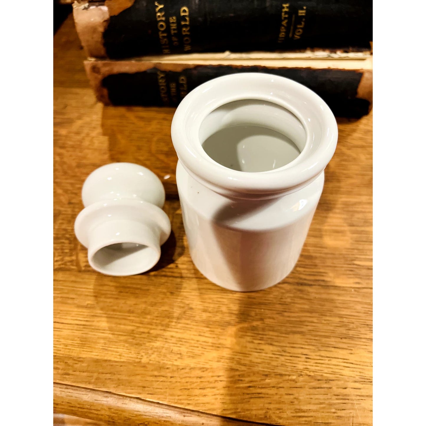 White Stoneware French Pot