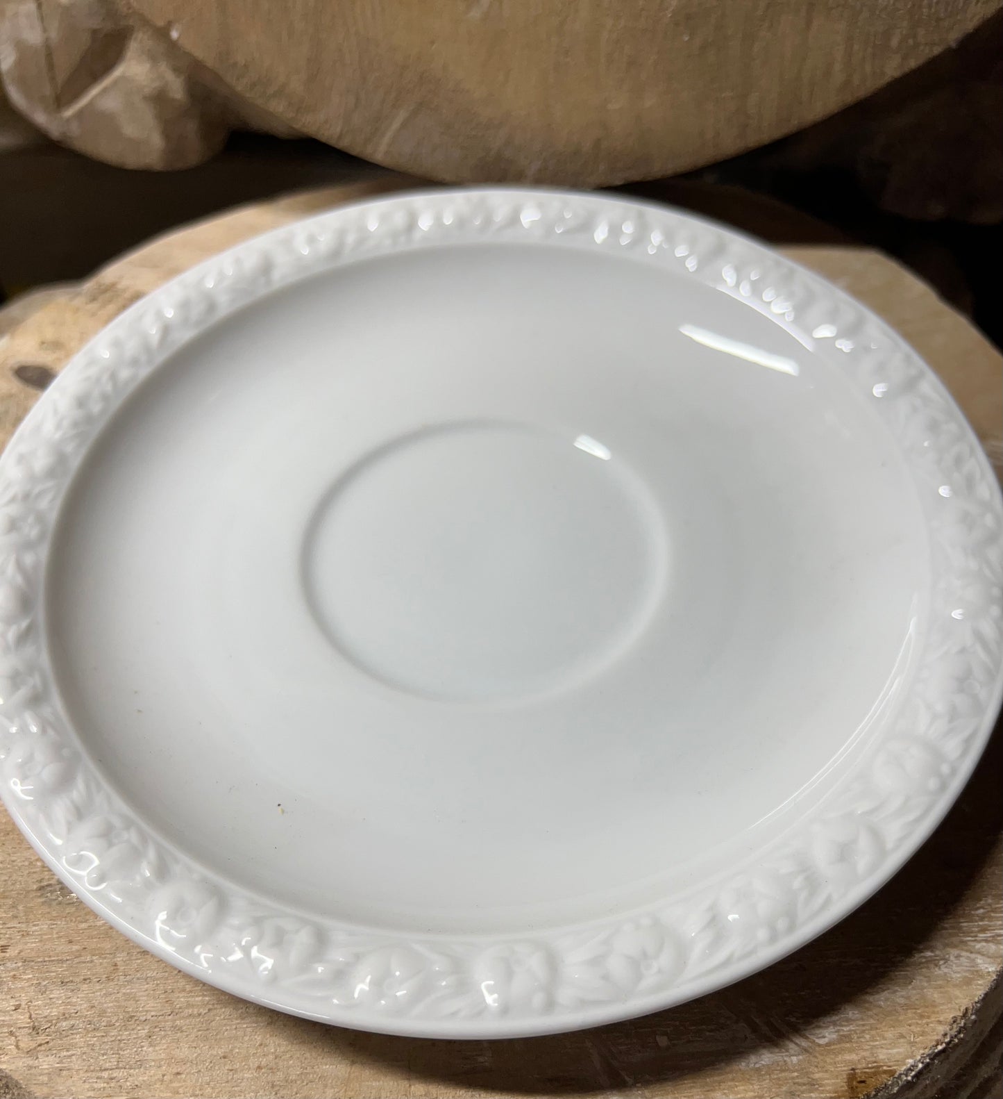 ROSENTHAL (GERMANY) MARIA WHITE --CREAM SOUP BOWLS AND SAUCER SET OF 4