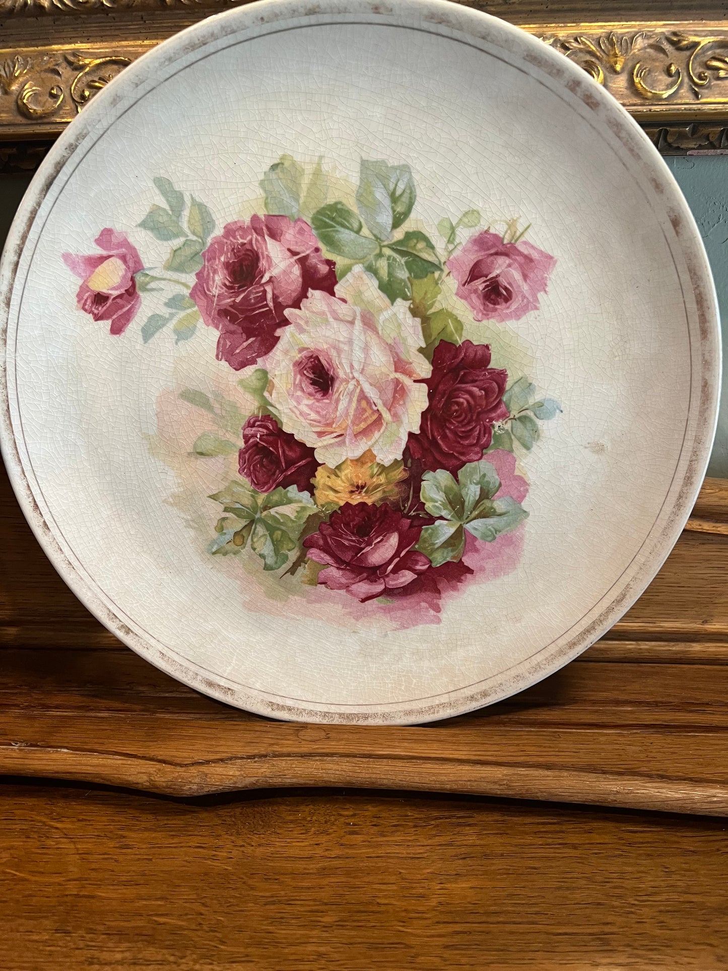 Dresden Rose Plate