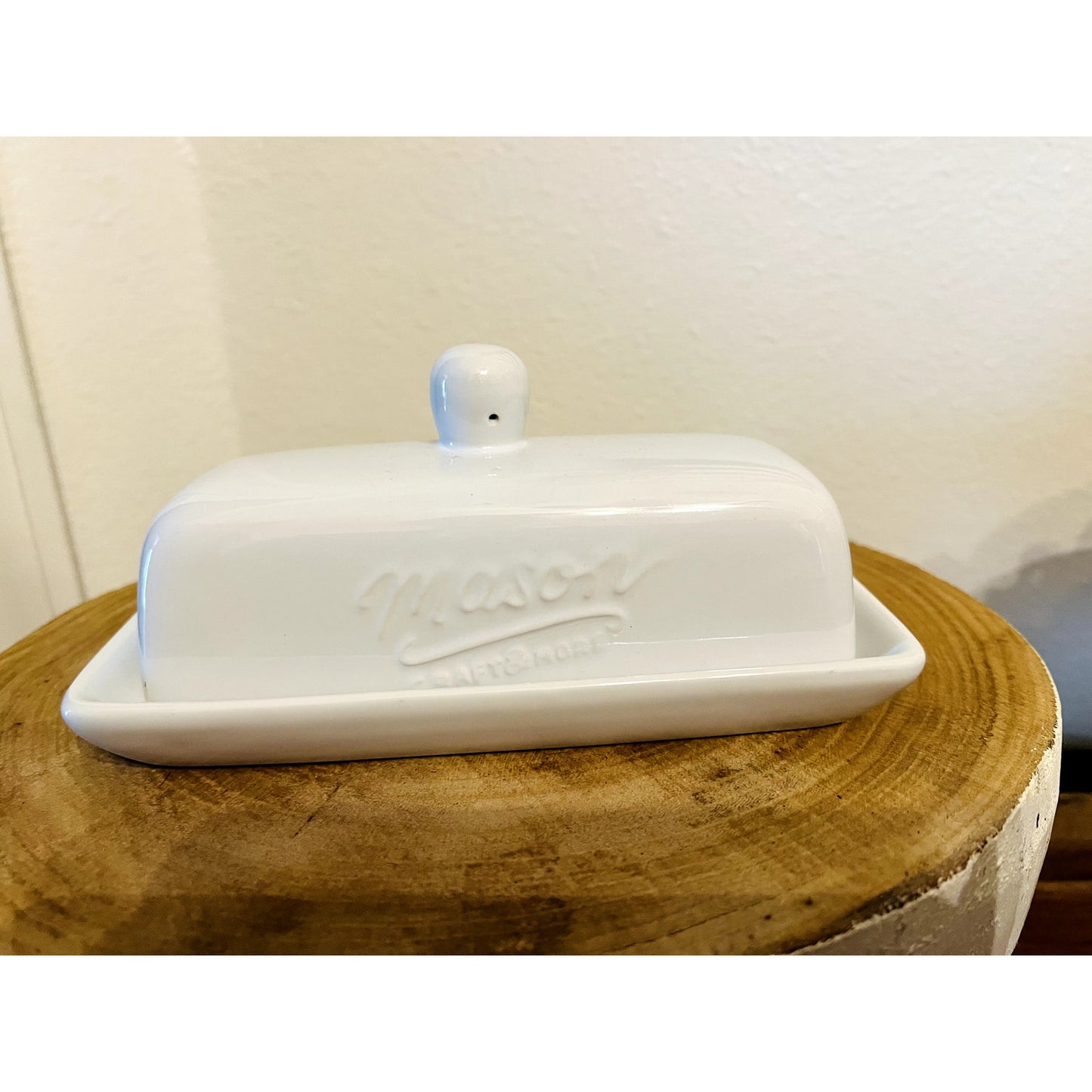 Mason Covered Butter Dish