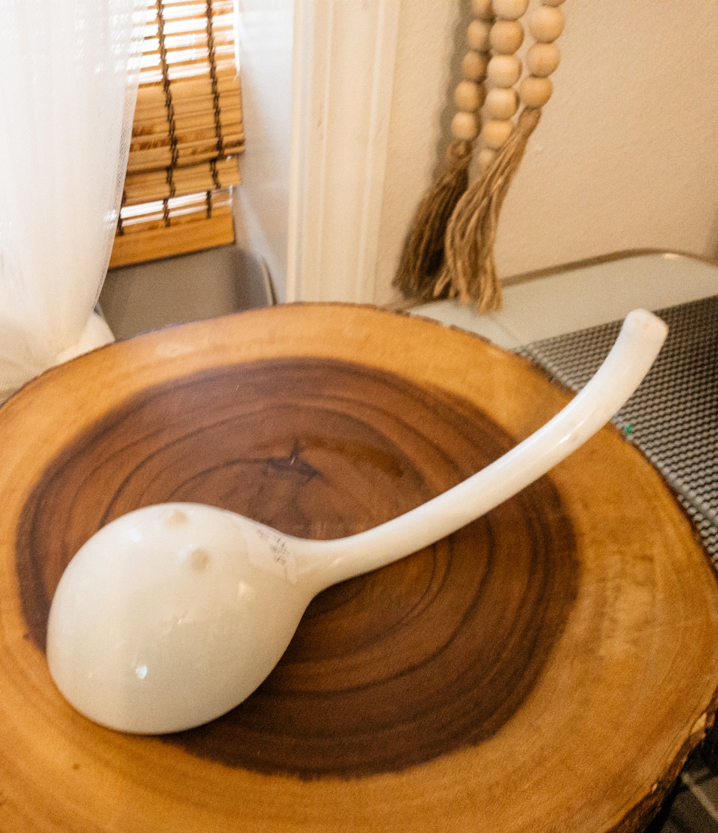 White Ironstone Ladle