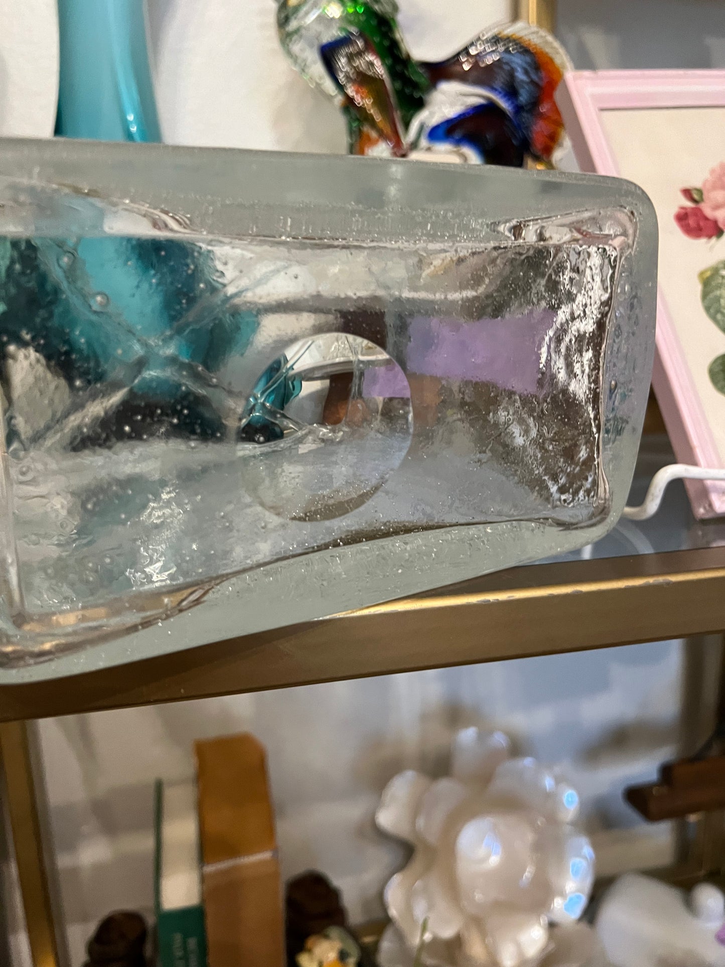 Art Glass Purse Vase