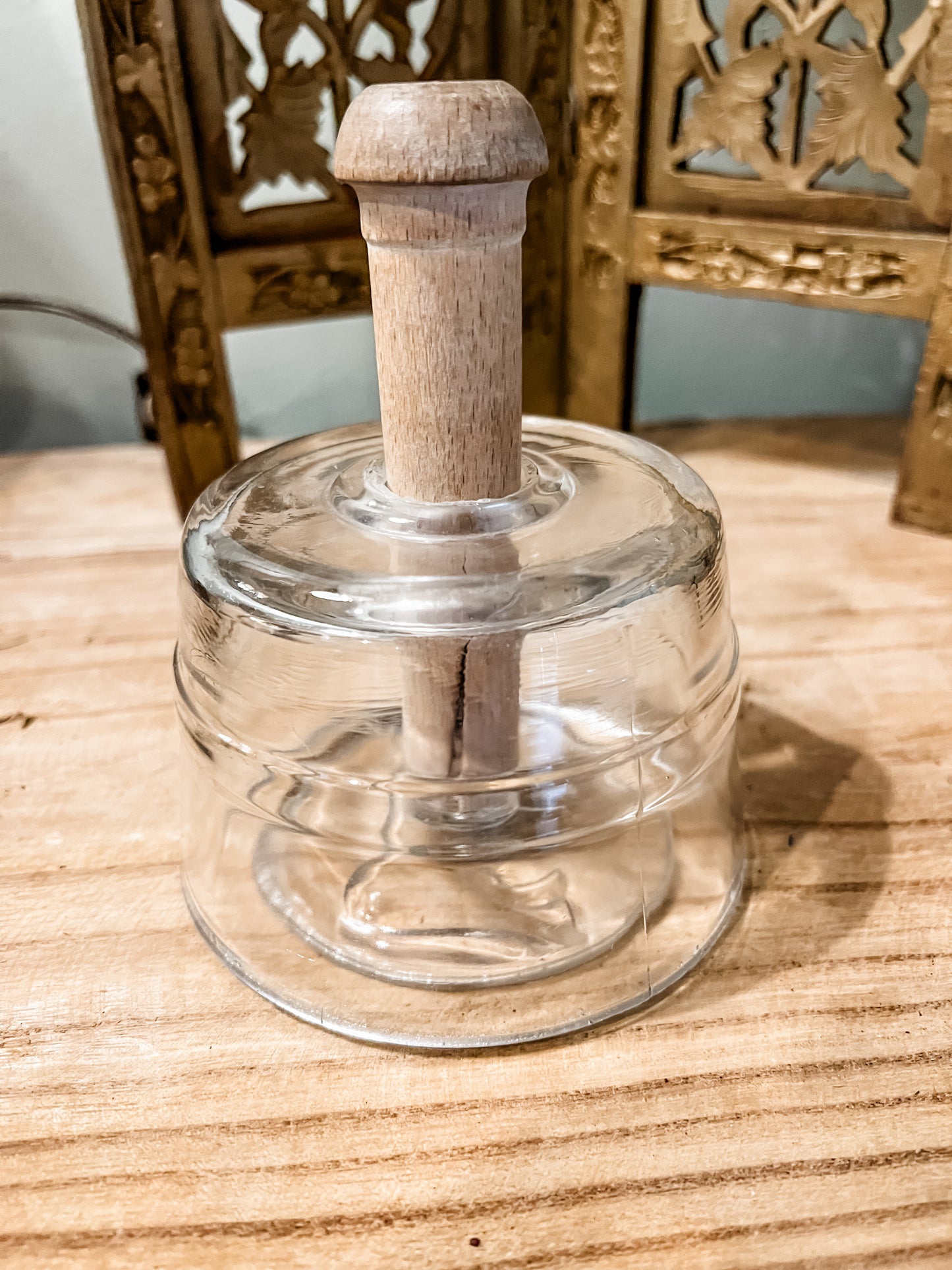 Primitive Glass Butter Mold