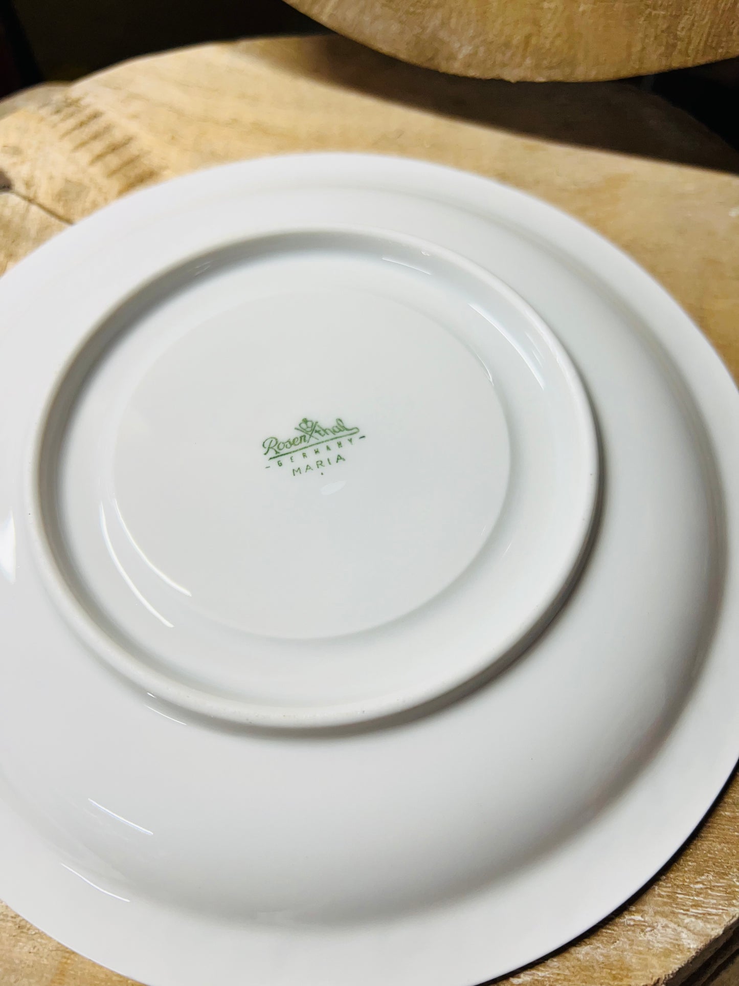 ROSENTHAL (GERMANY) MARIA WHITE --CREAM SOUP BOWLS AND SAUCER SET OF 4