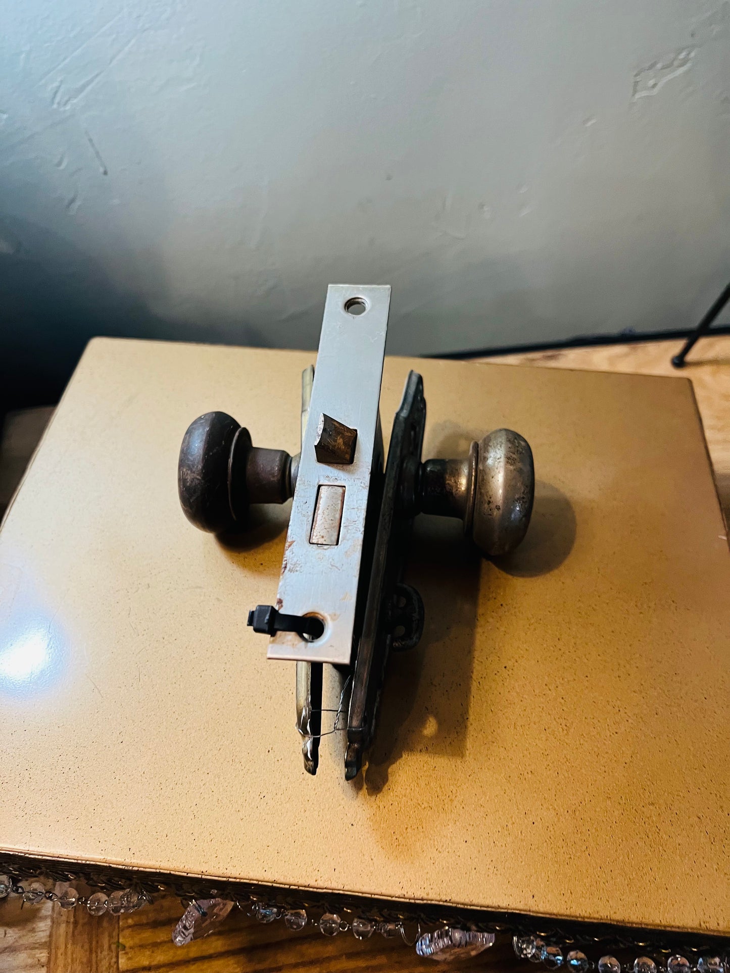 Antique Door Knob Set with Lock