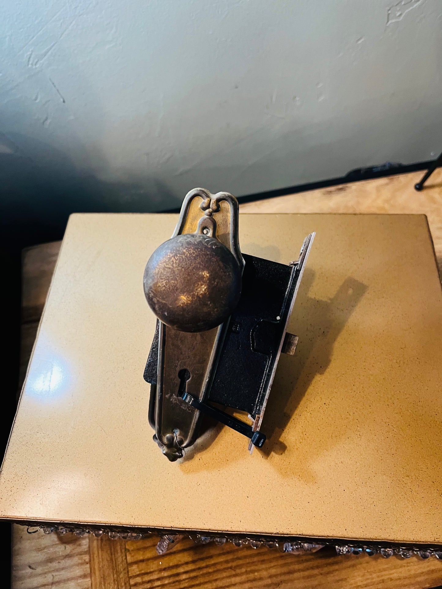Antique Door Knob Set with Lock