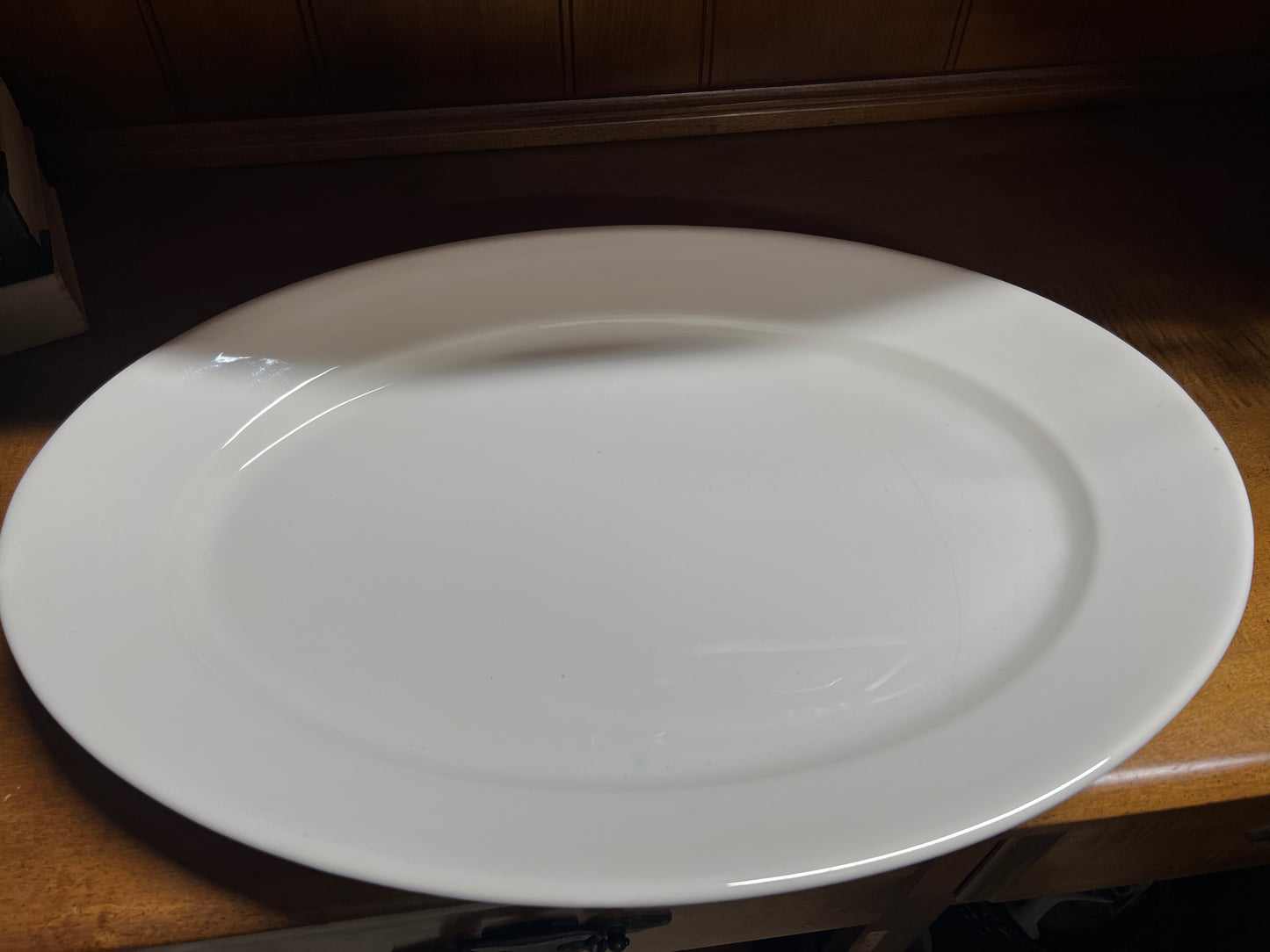 W.S. George white Ironstone Platter