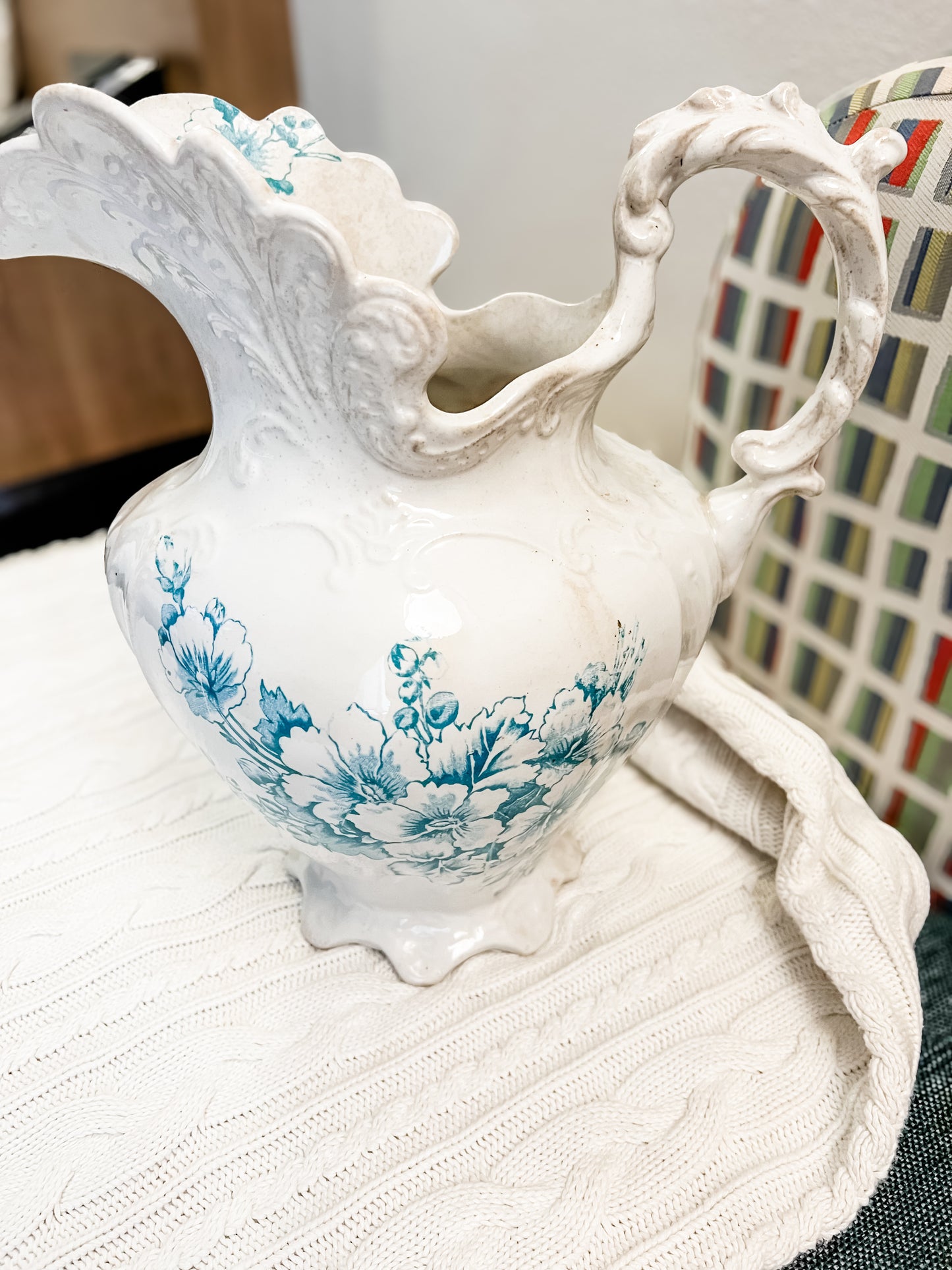 Ironstone -Transferware Pitcher