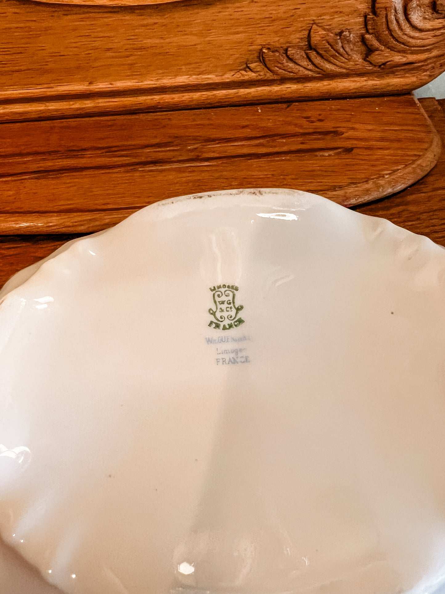 Wm Guerin Limoges Floral Serving Dish
