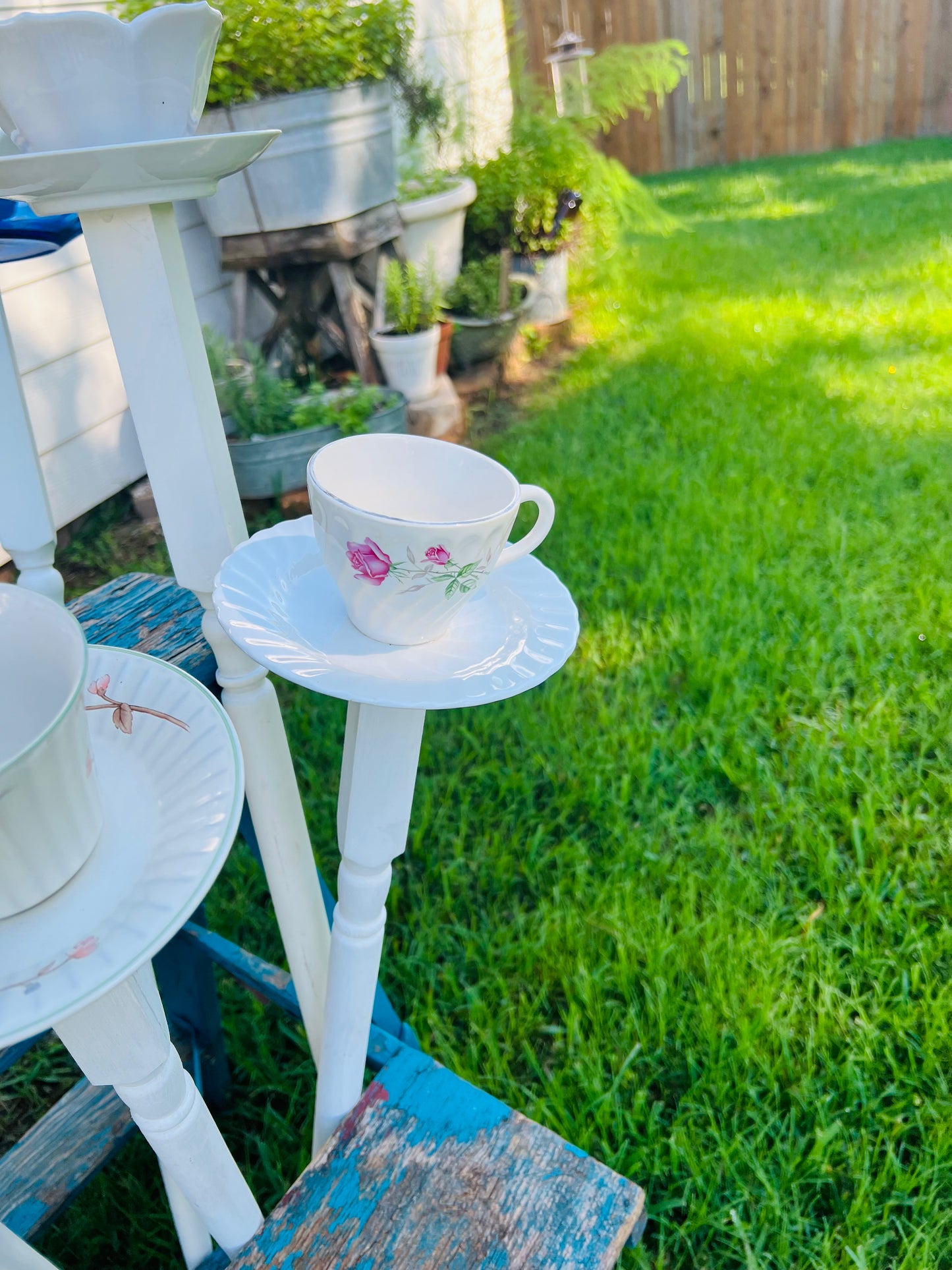 Tea Cup Bird Feeders
