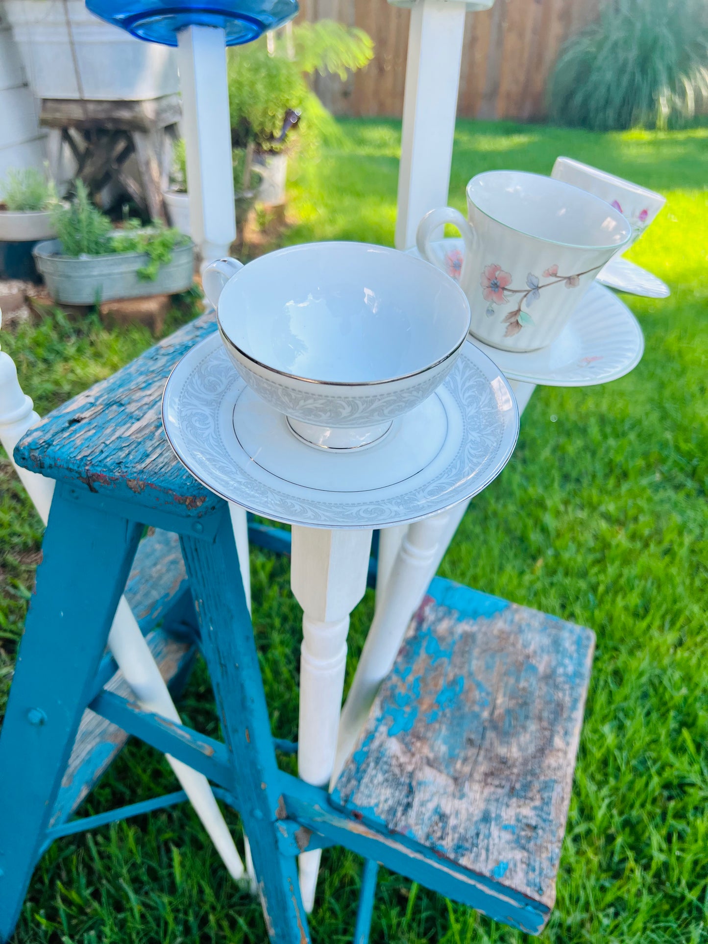 Tea Cup Bird Feeders