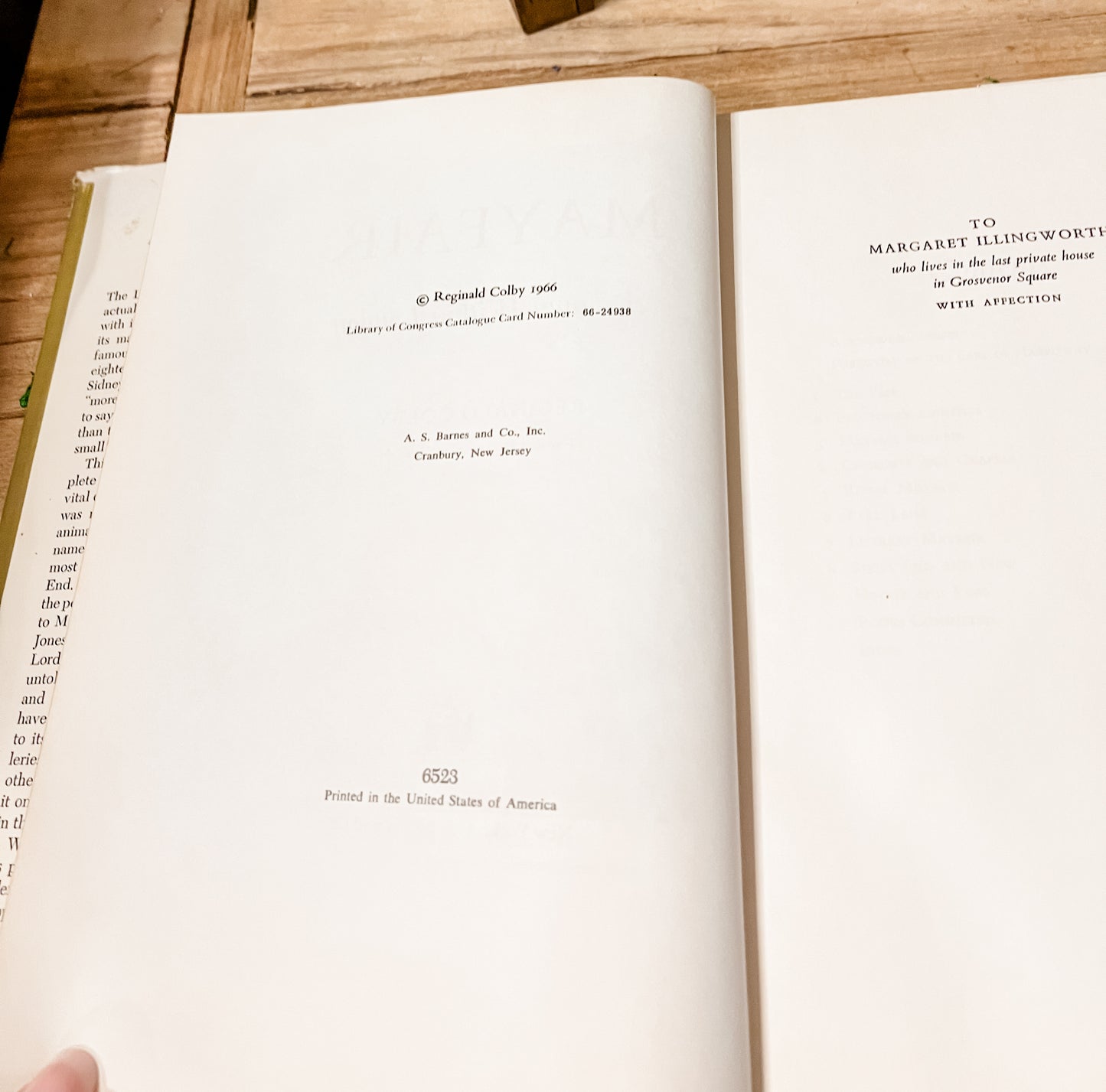 Mayfair Book