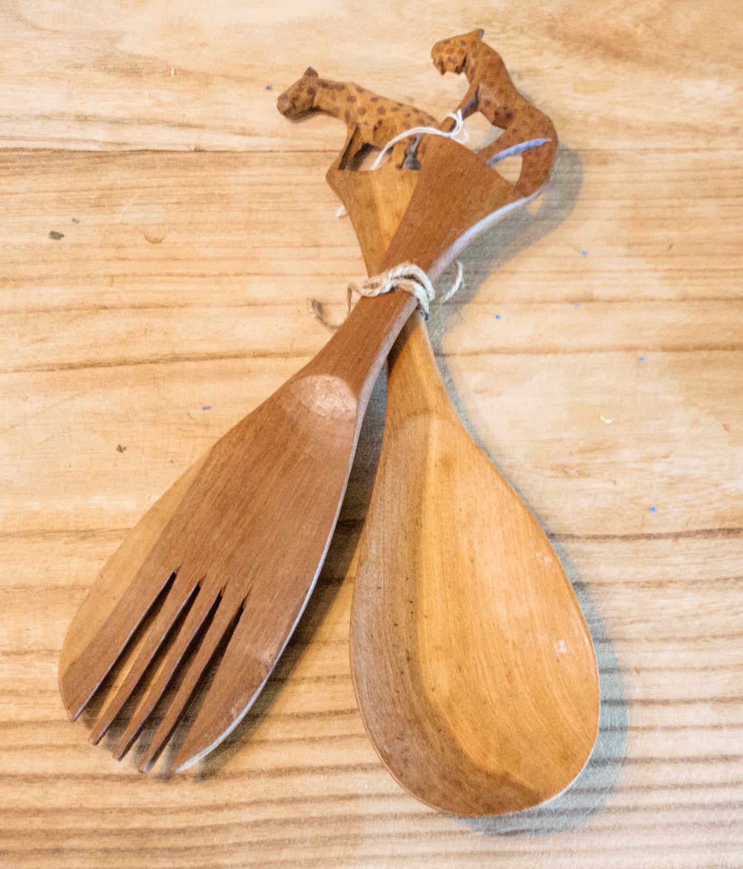 Wood Safari Salad Servers