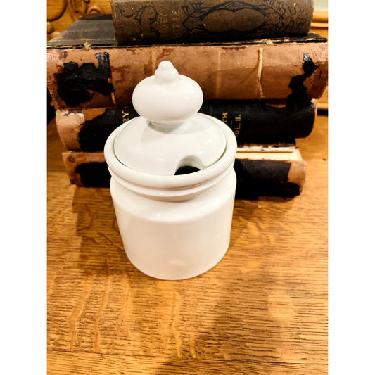 White Stoneware French Pot