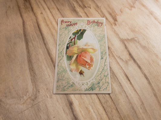 Vintage Post Card - Happy Birthday - 5.5" x 3.5"