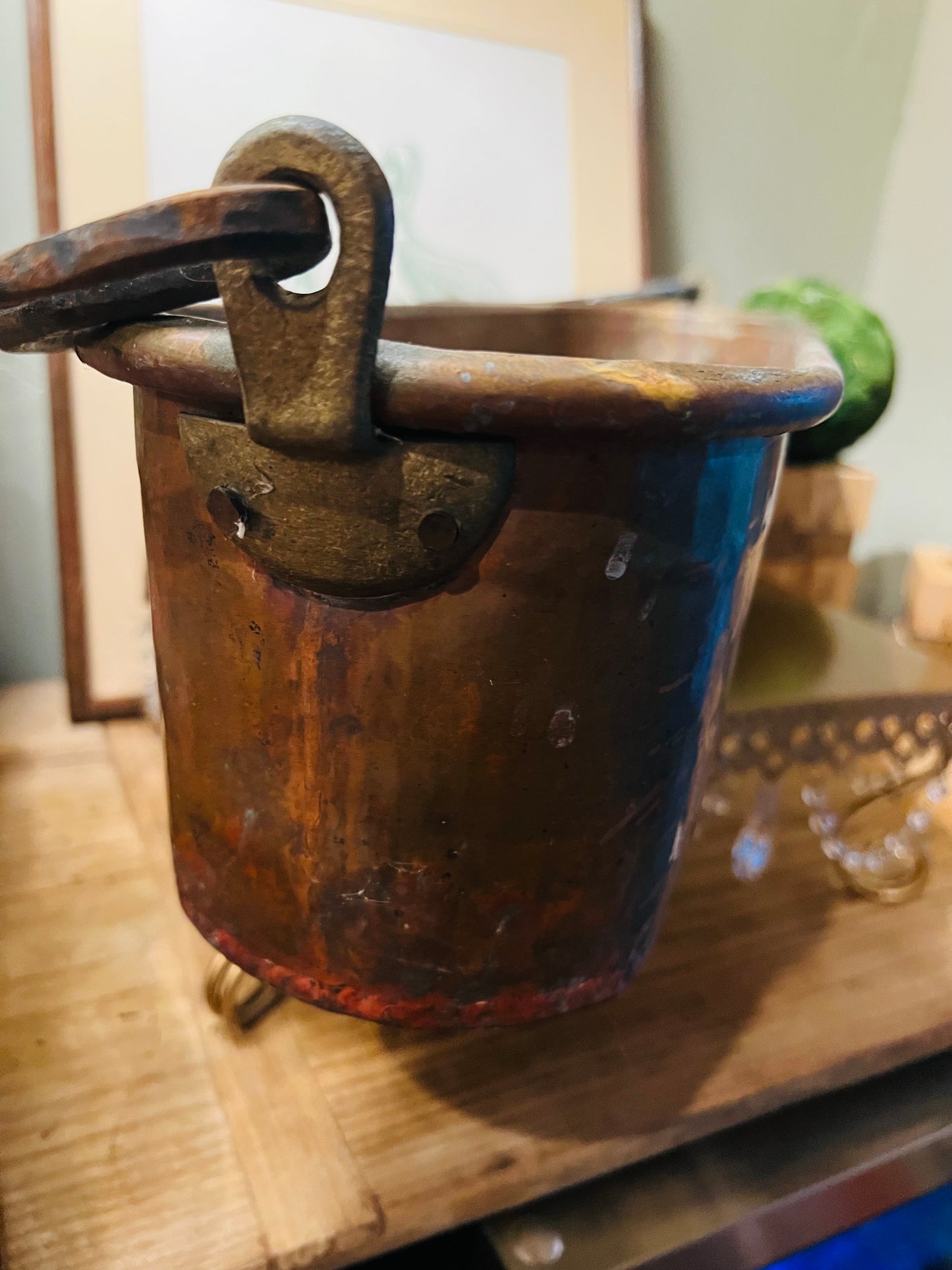 Antique Copper Fish Pot