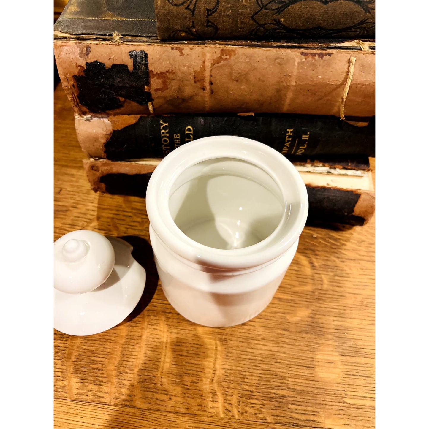 White Stoneware French Pot