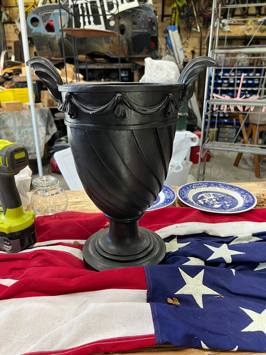 Large Black Urn