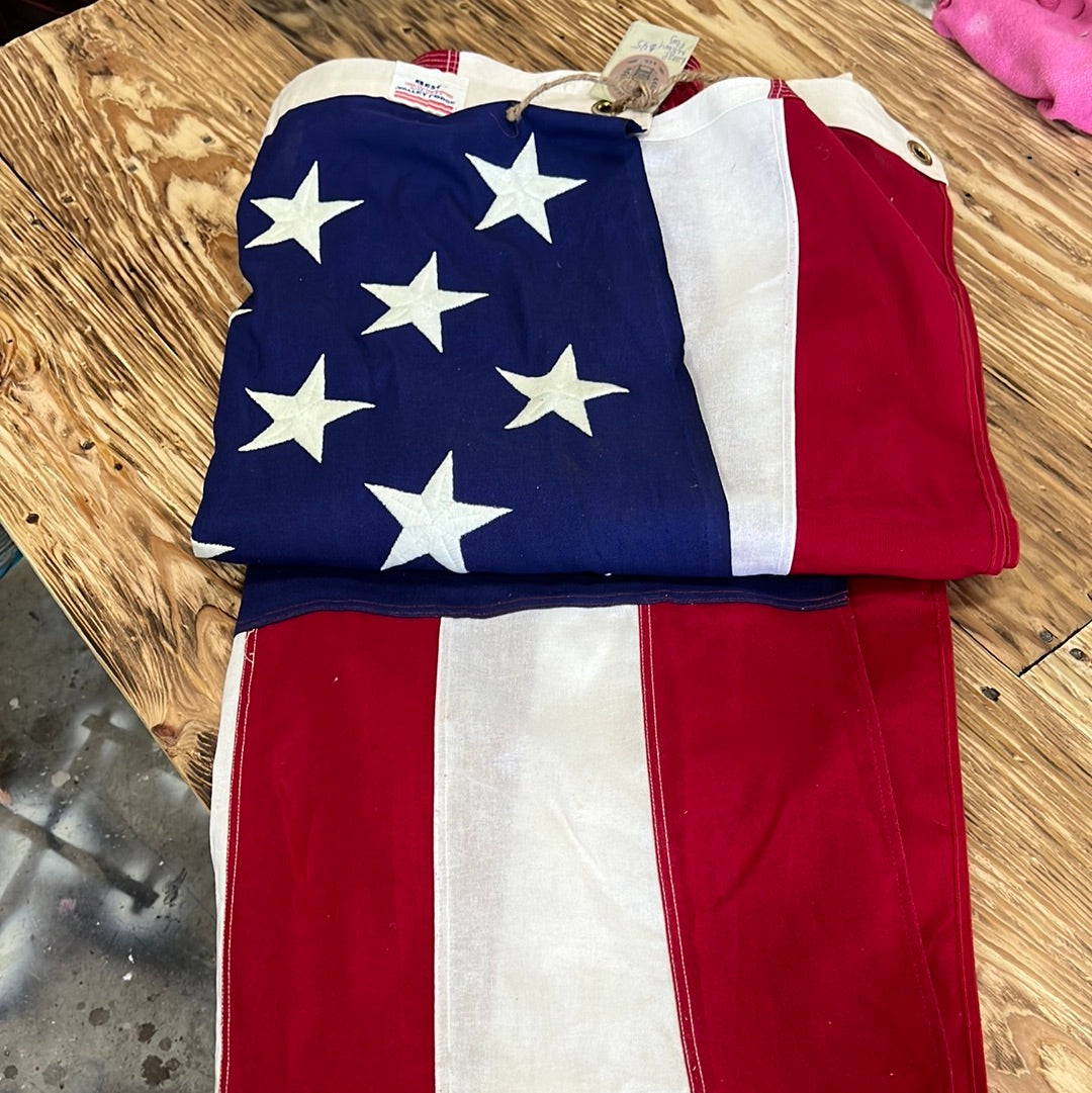 Large cloth military flag