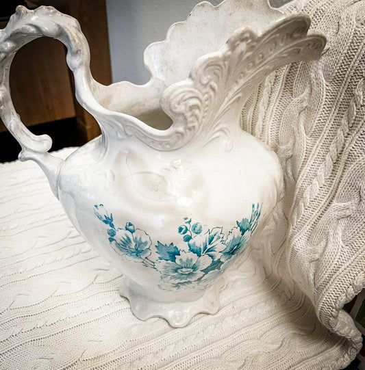 Ironstone -Transferware Pitcher