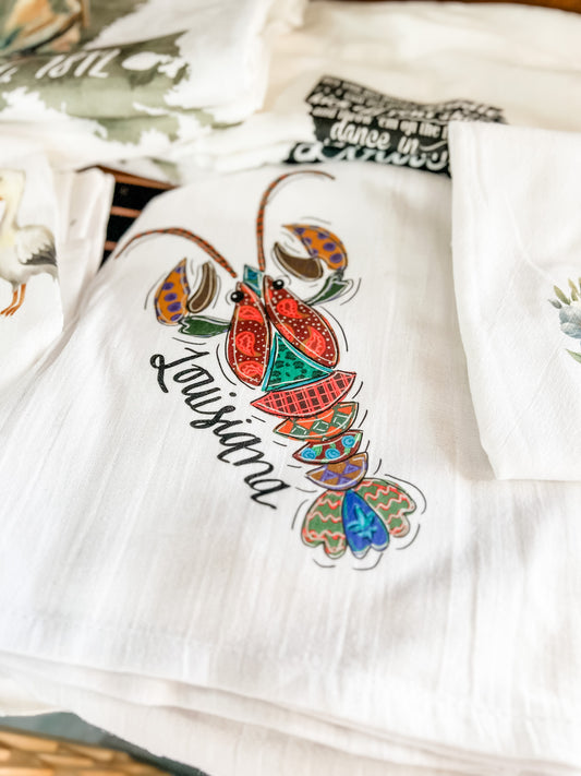 Crawfish Kitchen Towel