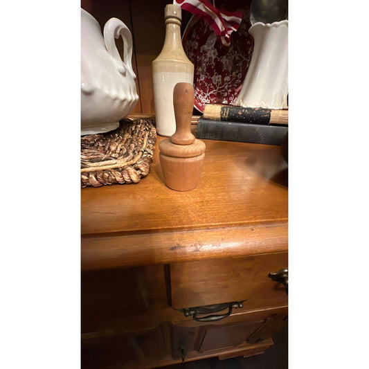 Tiny wooden antique butter mold