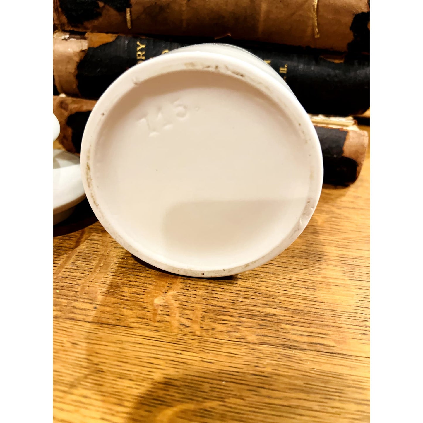 White Stoneware French Pot